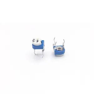 RM065 Blue White Semi Fixed Variable Resistor 1K 2K 5K 10K 50K 100K 250K 1m 2m Trimpots Trimmer Potentiometers - Dongguan Tianqian Electronics. Co., Ltd. - China