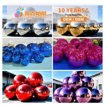 Hot-Selling Advertising Inflatable Mirror Ball Giant Toys Balls Bubble Decoration Shiny Ball - Baoding Likeparty Trading Co., Ltd. - China