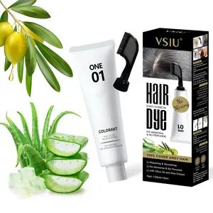 Vsiu No Peroxide Single Tube Hair Color Cream Colouring Dye Hair Care Products Tintes Para EL Cabello - Guangzhou Weiniya Cosmetics Co., Ltd. - China