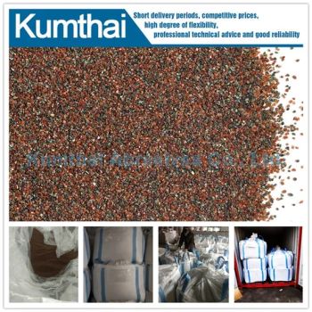 Rock Garnet Natural Mill Garnet Brown 2040# 150200# 1Y Trademark kumthai Particle Size Mill HS Code 2513200000 Crystal Color Brown - Kumthai Abrasives Co., Ltd. - China