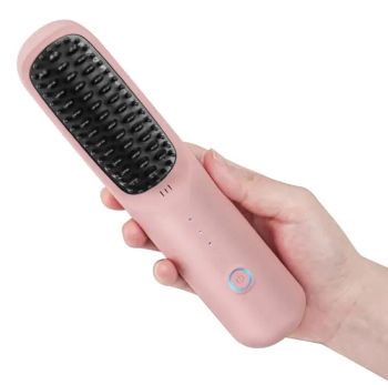 Ceramic Hair Straightening Brush 3 Temperature Settings Hair Straightener Comb - Market Union Co. Ltd. - China