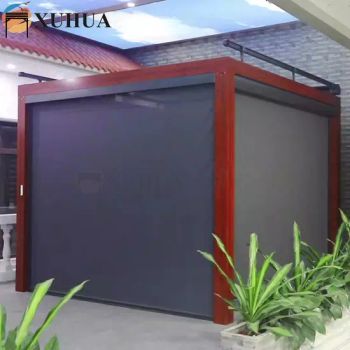 Xuhua External Privacy Durable Vertical Outdoor Electric Sunshade Blinds Screen Rolling Shutters - Guangzhou Xuhua Sunshade Technology Co.,Ltd. - China