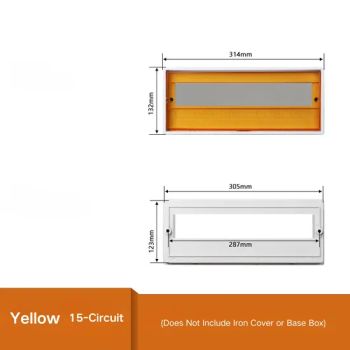 Plastic 15 Circuit Yellow Mains Supply Accessory Cover Panel - Yitai Lock Co., Ltd. - China