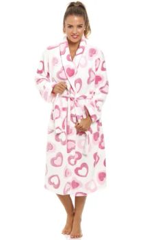 Factory Super Soft Fleece White Bathrobe Oversized Dressing Gown Luxury Woman Sleepwear Nightgowns - Hangzhou D&H Textile Co., Ltd. - China