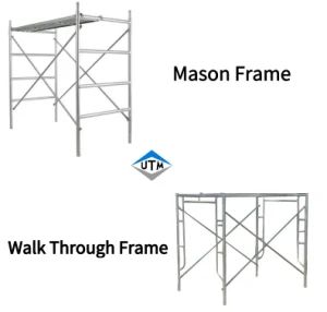 Walk Through Steel Frame Scaffolding Construction-Equipment-Tools - Nanjing Uni-Tech Metalwork Co.,Ltd - China