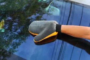 Mrtong Coral Fleece White Car Wash Mitt 40x40cm 80%Polyester 20%Polyamide ZHENGHENG - Yuanshi County Zhengheng Textile Co., Ltd. - China