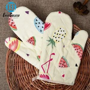 Heat Resistant Cotton Kitchen Towels Premium Custom Print Oven Mitts - EVER GREATER IMP. & EXP. CO., LIMITED - China