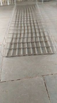 Steel Wire Mesh Cable Tray Material Steel Shape Rectangular Tray Type Wire Mesh Cable Tray Cable Tray Coating Galvanized - Apollo Industries - India