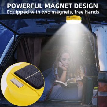 Solar Bulb LED Camping Light Portable Tent Lamp USB C Rechargeable Lantern Multi Function Garden Fishing Emergency BBQ Hiking Camp Lamps - Zhongshan Qixin Lighting Co., Ltd. - China