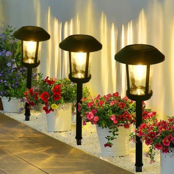 Outdoor Solar Waterproof Garden Lights Ultra Bright Landscape Disc Light LED Metal Glass Solar Lawn Lights Decoration - Ningbo Smart Light Co., Ltd. - China