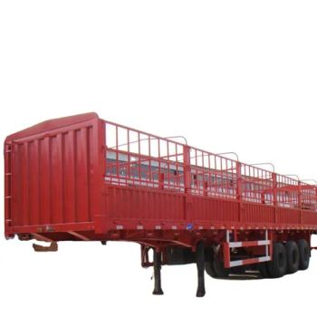 2 Axles 40 Tons Animal Transport Stake Fence Cargo Truck Semi Trailer - Liangshan Mingda Machinery Equipment Co., Ltd. - China