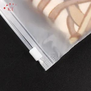 Custom PE EVA CPE Plastic Frosted Transparent Ziplock Bags for Makeup Brush - Changzhou Kent Plastic Packaging Co., Ltd. - China