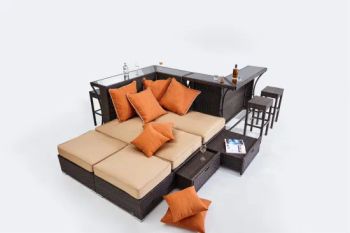 Commercial Furniture High Bistro Nightclub Patio Outdoor Family Garden Bar Table Sofa - De Zheng Technology Co., Ltd. - China