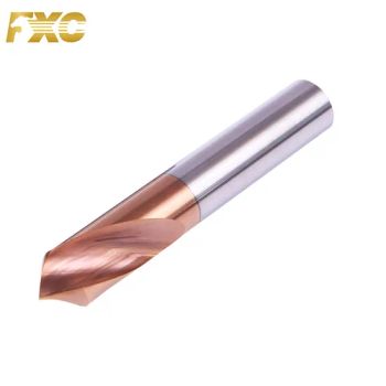 HRC55 Solid Carbide Spotter Bits Spotting Drilling 2 Flute with Tisin Coating for Woodworking - FUXINCHENG TOOLS CO., LTD. - China