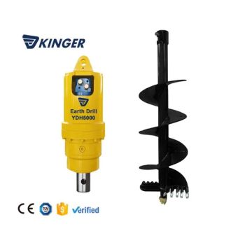 Kinger Best Excavator Foundation Earth Drill Post Hole Digger Auger Drive with Cutting, Round, Flat Teeth Factory Outlet - Yantai Dongheng Machinery Co., Ltd - China