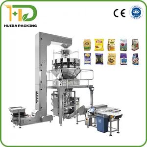 Full Automatic Multi Heads Weighing Systems Vertical Peanut Potato Chips Snacks Nitrogen Filling Packing Packaging Machinery - Hefei Huida Packing Machine Co., Ltd. - China