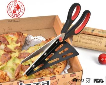 Ds-6607 1PC Baking Tools Stainless Steel Pizza Scissors Stainless Steel Shovel Pizza Scissors Shovel Baking Tools Kitchen Stand Tray Cutting Knife Scissors - Chongqing Deng's Yaohe Knifeware Co., Ltd. - China