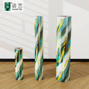 Marble Wall Stickers 1.2m*3m Vinyl Foam Wallpaper Roll Foil Marble Wall Tile Stickers Removable for Home Decor - Hunan Hamyee Home Decor Co., Ltd. - China