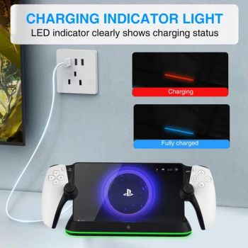 Game Accessories Charging Stand for Playstation Portal with RGB Light Effect - Shenzhen Junrong Electronic Company Limited - China