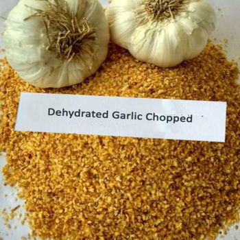 Dehydrated Garlic Chopped Type Chopped Material Garlic Max. Moisture (%) 6 Grade A and B Grade Shelf Life 12 months Place of Origin India - VH Global Export - India