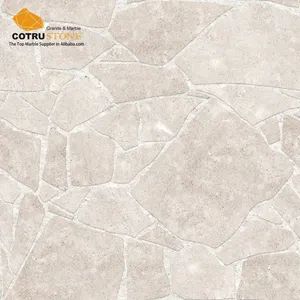 Travertine Tile Cream Crazy Paver Loose Stone Swimming Pool Floor Natural Limestone - Xiamen Cotrustone Imp. & Exp. Co., Ltd. - China