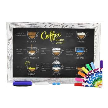 Whitewashed Frame Blackboard for Advertising Wooden Wall Mounted Chalkboard - Qingdao Sea Pilot Trading Co., Ltd. - China