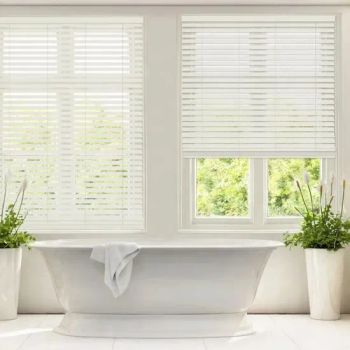 Moisture Resistance Mini Interior White Wooden Slat Venetian Roller Blinds - Changzhou Qiaokang Decoration Materials Co., Ltd. - China