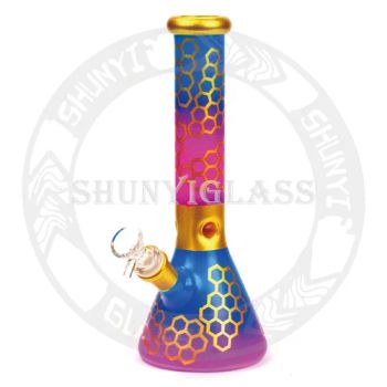 Factory Wholesale10'' Glass Water Pipe DAB Oil Rig Smoking Pipes Tobacco Hookah Shisha 14 mm Beaker - Kunshan Shunyi Glass Products Co., Ltd. - China