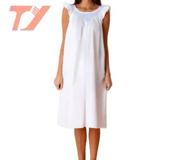 Summer Women Nightwear Pajama Homewear Soft Sleepwear Set 100% Polyester Custom Color Plus Size - Dongguan Tuoyi Clothing Co., Ltd. - China