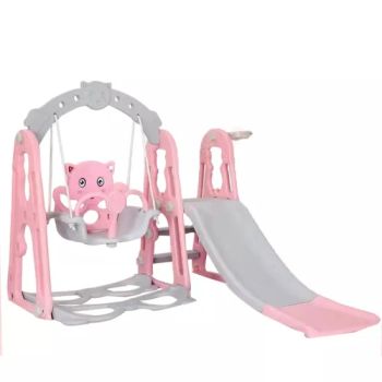Multifunctional Climbing Frame Kids Indoor Play House Baby Playroom Playground Plastic Swing and Slides for Children Sliding Toy - Hebei Miaoou Trading Co., Ltd. - China