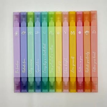 Giraffe WD-1207A Double-Headed 3.5mm 150x13mm Permanent 6-12 Color 15D - Ningbo Giraffe Stationery Co., Ltd - China