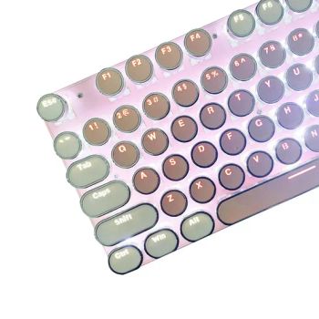 Pink and White Two-Color Keycaps, Wired Gaming Mechanical Keyboard - Shenzhen Vitek Electronics Co., Ltd. - China
