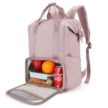 Custom Logo Women Laptop Bag Multifunction Soft Waterproof Lunch Insulated Cooler Bag School Backpack with Lunch Bag - Jinjiang Baojia Supply Chain Management Co., Ltd. - China