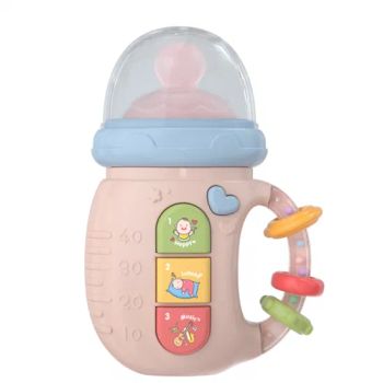 Multifunctional Kids Electric Musical Feeding Bottle Toys Silicone Pacifier Teether Hand Shaking Rattles Baby Educational Toys - Ruijin Baibaole E-Commerce Co., Ltd. - China
