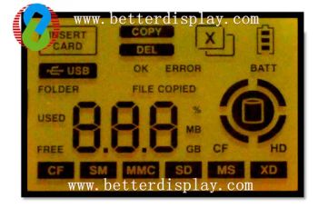 Blue LED Tn 3.3V Segment LCD Modules - ShenZhen Better Group Limited - China