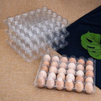 15 16 20 25 30 Holes Transparent Disposable Plastic Pet Bliser Egg Tray for Farmer - Henan First Rise Technology Co., Ltd - China
