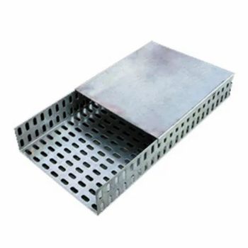 Galvanized Cable Tray Cover Material GI Depth 1 - 6 Inch Width 1 - 36 Inch Unit Length 2.5 meter Tensile Strength 100 - 300 - Adinath Cable Trays - India