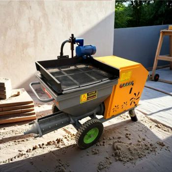 Cement Putty Gypsum Lime Plaster Paint Sprayer Electric Construction Concrete Shotcrete Wall Plastering Rendering Stucco Mortar Spraying Machine - Shandong China Coal Industrial & Mining Supplies Group Co., Ltd. - China