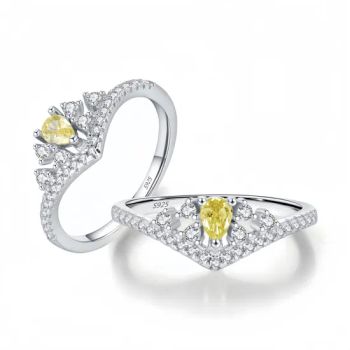 Affordable Platinum Plated Moissanite Rings for Couples, Sparkling Bridal Pair Under $20 - Taiyuan Jinshenghe Trading Co., Ltd. - China