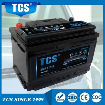 Tcs Extra Long Service Life 57512mf 74ah 660CCA Car and Truck Batteries a Maintenance Free Battery for DIN/European Starting Battery for Other Vehicles - Xiamen Songli Battery Co., LTD - China