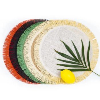 15 Inch Burlap Round Placemats Woven Dining Tables Jute Table Mats - Anji Yangyi Textile Co, . Ltd - China