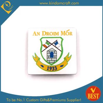 Droim Mor Police Badge with Good Quality in White Background Usage Gift Design Free. OEM Welcome. Material Metal Plating - KD CRAFT LIMITED - China