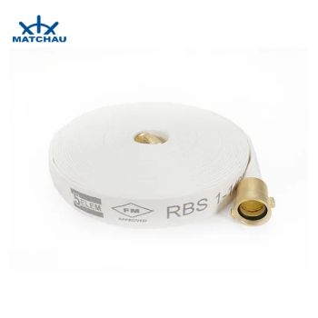 Factory Supplied Fire Hose for Fire Cabinet Color White Diameter 40mm Trademark Matchau Lining With Lining Fire Hose Length - Zhenjiang Matchau Marine Equipment Co., Ltd. - China