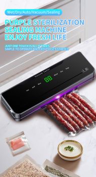 Automatic Touch Screen Vacuum Food Sealer High Quality for Household Use with Vacuum Roll Bag Storage Compartment and Bag Cutter - GUILIN USE AT HOME TECHNOLOGY CO., LTD - China