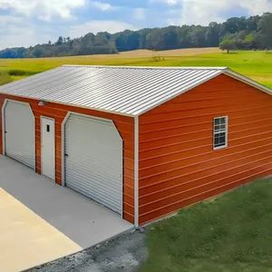 Prefabricated Steel Warehouse with Anti-Corrosion Galvanized Coating Customizable Size Garage Kits for Vehicle Storage - Qingdao Hairun Intelligent Technology Co., Ltd. - China