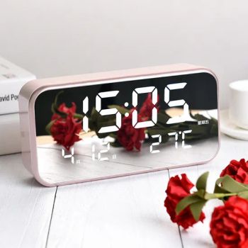 Smart Table Clocks LED Digital Remote Electronic Alarm Night LED Mirror Clock - Xiamen Starlights Trading Co., Ltd. - China