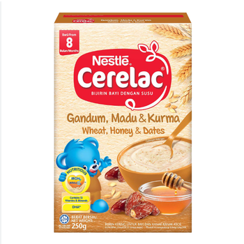 CERELACc Wheat Honey 500g tin infant cereal blend baby food snack halal Nestlee Malaysia mix container cheap free  - TRADECENTRIC LLC - United States