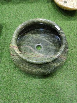 Wall Mounted green Table Top Marble Washbasin, For Bathroom, Model Name/Number: Vmhaaa - Vivek Marble And Handicrafts - India