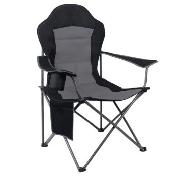 Folding Camping Outside High Back Padded Oversized Sturdy Steel Beach Chairs - GOOD SELLER CO., LTD - China