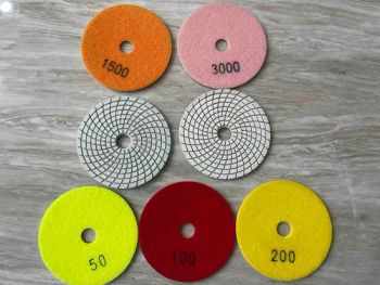 Angle Grinder Diamond Polishing Pad Origin Nantong Model NO. DPP-A HS Code 68042190 Trademark LANDABRASIVES Transport Package - NANTONG OU-LAND INDUSTRY CO., LTD. - China
